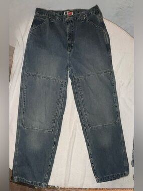 Vtg Arizona Double Knee Carpenter Jeans Tag 36x34 Actual 33x31 Y2K Cargo Work
